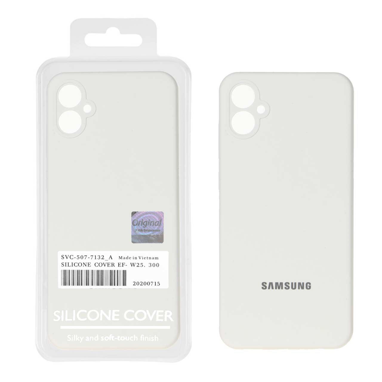 قاب سیلیکونی پاک کنی اورجینال Master Quality مدل Samsung Galaxy A05 - سفید (پک دار)